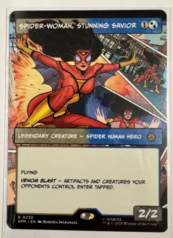 MTG Spider-Woman, Stunning Savior (Borderless) Marvel's Spider-Man Regular NM - Image 1