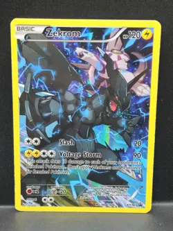 Pokemon TCG Zekrom Black Star Promo Full Art Holo Card XY76 - Image 1