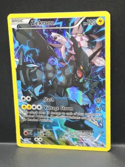 Pokemon TCG Zekrom Black Star Promo Full Art Holo Card XY76 - Image 2