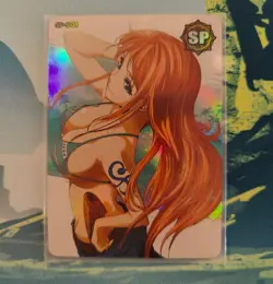Nami One Piece Hot SP-001 Goddess Waifu Card Girl Holo Doujin Anime Card - Image 1