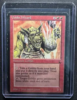 Rare Goblin Wizard The Dark Magic: The Gathering LP Excellent Condition MTG - Image 3