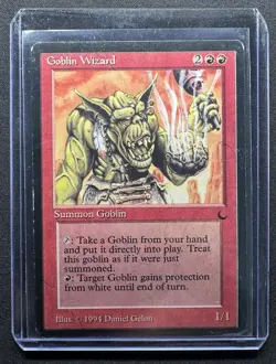 Rare Goblin Wizard The Dark Magic: The Gathering LP Excellent Condition MTG - Image 3