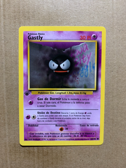 1st Edition SPANISH Gastly 50/102 Base Set - Common Pokemon Card - NM/Mint - Image 1