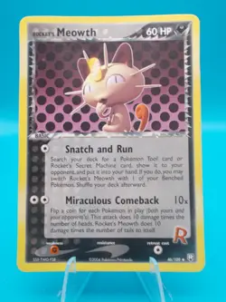 Rocket's Meowth 46/109 Team Rocket Returns Pokemon TCG Regular Lightly Played - Image 1