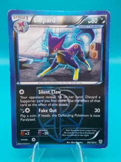 Liepard (Team Plasma) 84/135 Plasma Storm Pokemon TCG Reverse Holo LP - Image 1