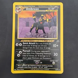 Pokemon Vintage Non-Holo Rare Umbreon 33/75 Neo Discovery WotC - Image 1