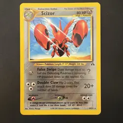 Pokemon Vintage Rare Scizor Neo Discovery 29/75 WotC - Image 1