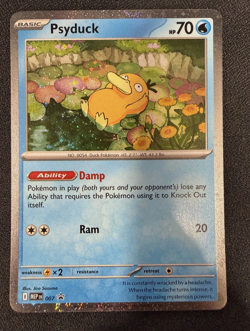 Pokemon Psyduck Holo Mega Evolutions Black Star Promo 007 NM Pack Fresh Blister - Image 1