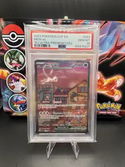 Pokemon Mew ex 151 Ultra-Premium Coll. Full Art Promo SVP EN 053 PSA 10 Gem Mint - Image 1