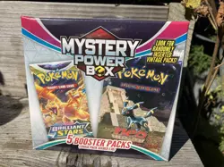 Pokemon Mystery Power Box CHASE PACK Seeded 1:10 (5 Booster Packs) NEW SEALED - Image 1