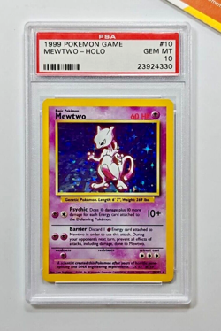 Pokemon PSA 10 Mewtwo 4th Print 1999 - 2000 English Base Set #10 - GEM MINT - Image 1