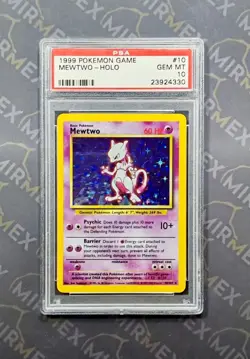 Pokemon PSA 10 Mewtwo 4th Print 1999 - 2000 English Base Set #10 - GEM MINT - Image 2