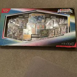 Pokemon TCG Prismatic Evolutions Lucario Ex + Tyranitar Ex Premium Collection - Image 1