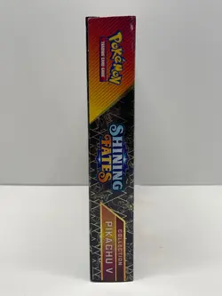 BRAND NEW IN BOX RARE POKEMON TCG SHINING FATES PIKACHU V COLLECTION - Image 2