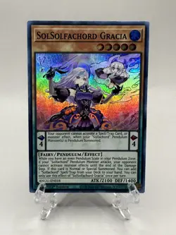🔥Yu-Gi-Oh TCG-SolSolfachord Gracia-Ancient Guardians-ANGU-EN018-1st Ed-M/NM!🔥 - Image 1