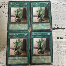 Lot Of 4 Yugioh! Hero Mask - LODT-EN045 - Common 1st Edition Amazing Consition - Image 1