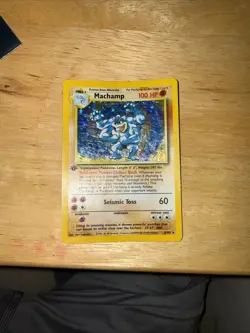 Machamp 8/102 *SEALED* 1st Edition Pokemon Card - Base Set Rare Holo Mint - Image 1