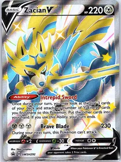 Zacian V - SWSH292 SWSH: Sword & Shield Promo Cards - Pokemon Card - NM - Image 1