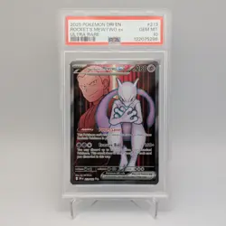 Team Rocket's Mewtwo EX 213/182 Destined Rivals PSA 10 GEM MINT Pokemon TCG Card - Image 1