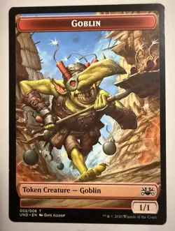 {Giant Teddy Bear Token} // {Goblin Token} Unsanctioned MTG Magic - Image 2