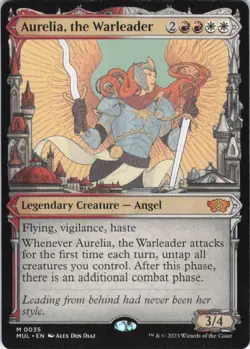 MTG Aurelia, the Warleader (35) | NM | MOM: Multiverse Legends {MUL} - Image 1