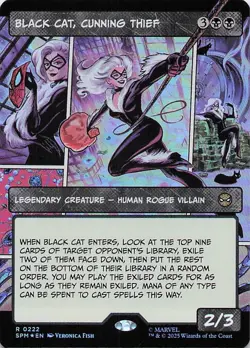 Black Cat, Cunning Thief (Borderless) Marvel's Spider-Man Foil - Image 1