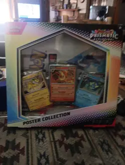 Pokemon Prismatic Evolutions Poster Collection Box New Factory Sealed - Image 1
