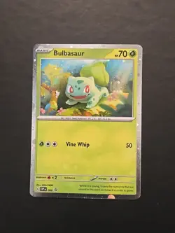 Pokemon Scarlet&Violet 151 Bulbasaur Cosmos Holo 046 Black Star Promo NM - Image 1
