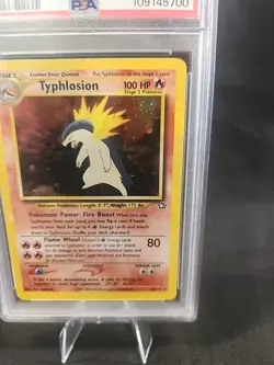 2000 Typhlosion 18/111 Neo Genesis Holo Pokemon PSA 9 *READ* - Image 4