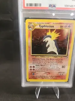 2000 Typhlosion 18/111 Neo Genesis Holo Pokemon PSA 9 *READ* - Image 5