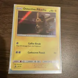 Pokemon TCG Detective Pikachu Detective Pikachu SM190 Promo - Image 1