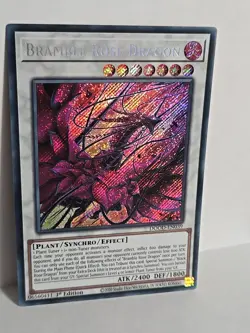 Yugioh Bramble Rose Dragon DOOD-EN039 Secret Rare 1st Edition NM - Image 1