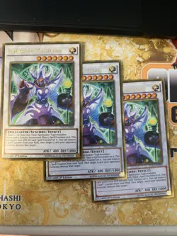Arcanite Magician (3x) PGL3-EN060 Gold Rare 1st Edition NM Edison Yugioh - Image 1