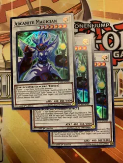 Arcanite Magician (3x) INCH-EN049 Super Rare 1st Edition NM Edison Yugioh - Image 1