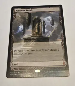 [1x] Ancient Tomb - Borderless Near Mint - English - Zendikar Rising Expeditions - Image 1