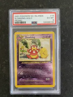 Pokemon Slowing Reverse Holo Card 14/18 Southern Islands. PSA 6. - Image 1