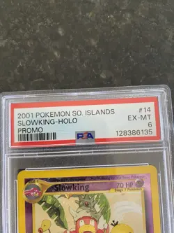 Pokemon Slowing Reverse Holo Card 14/18 Southern Islands. PSA 6. - Image 3