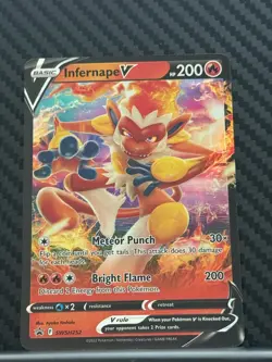 Infernape V SWSH252 SWSH: Sword & Shield Promo Cards Holo - Image 1