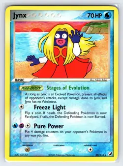 Jynx 28/115 2005 EX Unseen Forces Pokemon Card Nintendo Non Holo Rare - Nm/Vlp - Image 1