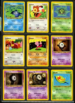 Pokemon NEO DISCOVERY Set COMPLETE Unlimited Edition COMMON Non Holo Cards Lot - Image 3