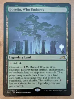 MTG - Boseiju, Who Endures (promo pack) - NEO (NM+) - Image 1