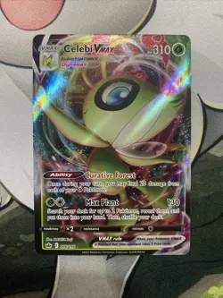 Pokemon TCG Celebi VMAX Chilling Reign 008/198 Holo Ultra Rare-NM - Image 1