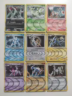 Pokemon Platin Arceus LV100 Komplettset AR1-AR9 nm/ex 9 Karten Holo Deutsch - Image 1