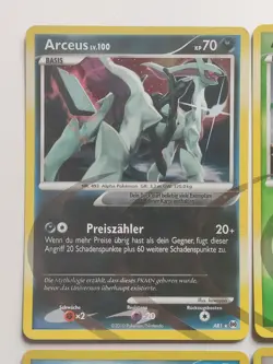 Pokemon Platin Arceus LV100 Komplettset AR1-AR9 nm/ex 9 Karten Holo Deutsch - Image 2