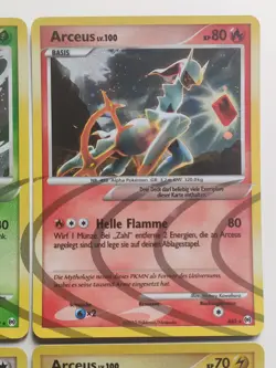 Pokemon Platin Arceus LV100 Komplettset AR1-AR9 nm/ex 9 Karten Holo Deutsch - Image 4