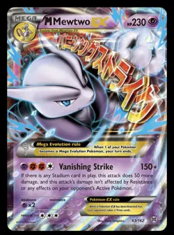 Pokemon TCG XY: Breakthrough M Mewtwo EX Holo Ultra Rare - Image 1