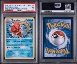 2016 POKEMON XY BLACK STAR PROMO SHINY MEGA GYARADOS #XY109 GYARADOS-HOLO PSA 7 - Image 1