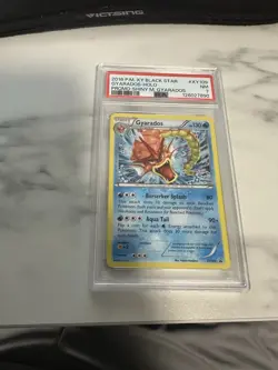 2016 POKEMON XY BLACK STAR PROMO SHINY MEGA GYARADOS #XY109 GYARADOS-HOLO PSA 7 - Image 2