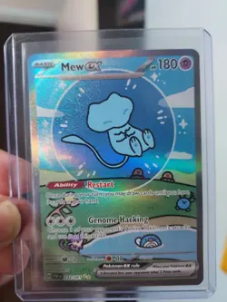 Mew EX 232/091 Special Illustration Rare Paldean Fates Pokemon “Bubble Mew” - Image 4