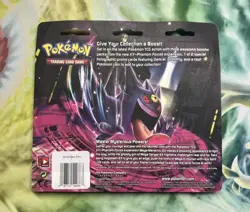 Pokemon - Phantom Forces - 3 Booster Blister Pack - Darkrai XY22 Pikachu Coin - Image 2